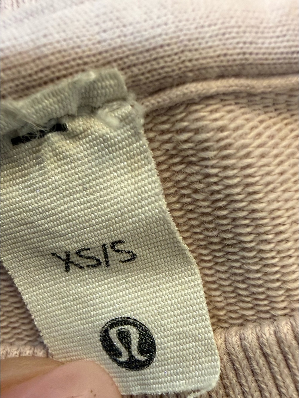Lululemon LA Oversized Boxy Crew Sweatshirt Size XS/S Pink Mauve Raw Hem - Picture 6 of 8